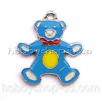 Підвіска з емаллю Ведмедик (2,3*2 см)