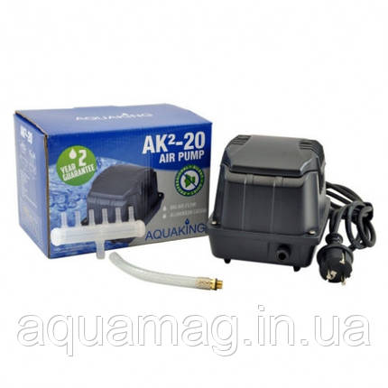 Аератор AquaKing AK2-20, мембранний компресор, аератор для ставка, водойми, септика, ПЗВ, фото 2