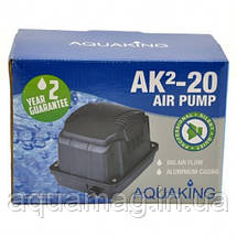 Аератор AquaKing AK2-20, мембранний компресор, аератор для ставка, водойми, септика, ПЗВ, фото 3
