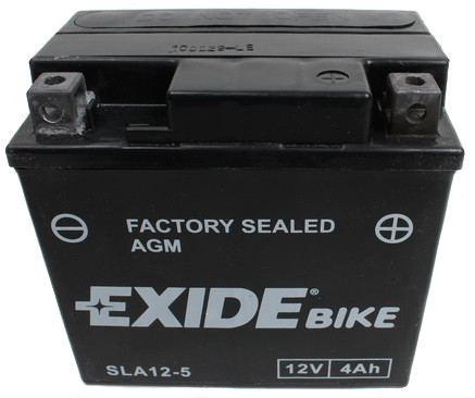 Аккумулятор залитый и заряженный AGM 4Ah 70A EXIDE SLA12-5 = AGM12-5 - фото 1 - id-p571505139