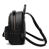 Рюкзак жіночий з заклепками (золотий), фото 6