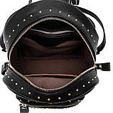 Рюкзак жіночий з заклепками (золотий), фото 9