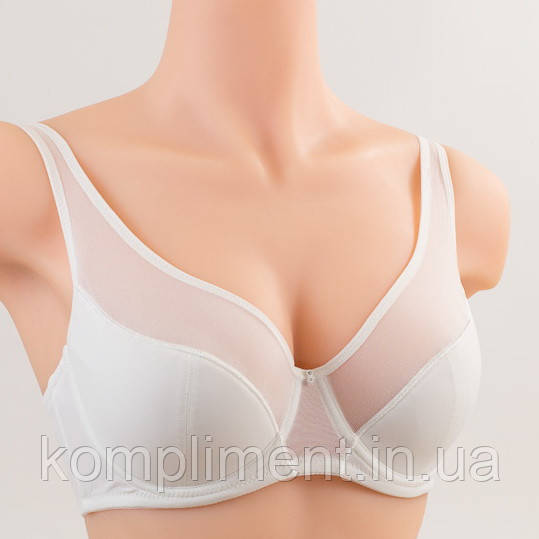 Класичний бюстгальтер із широкою бретеллю Acousma U71574, молочний