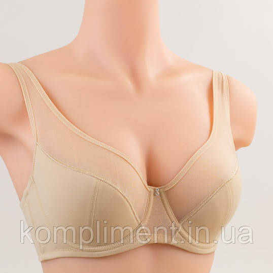 Класичний бюстгальтер із широкою бретеллю Acousma U71574, бежевий