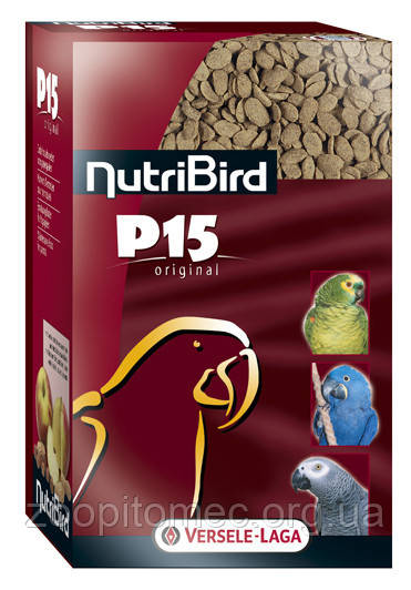Корм для папуг Versele-Laga NutriBird P15 ТРОПІКАЛ ГОРІХИ І ФРУКТИ (Tropical), 10 кг