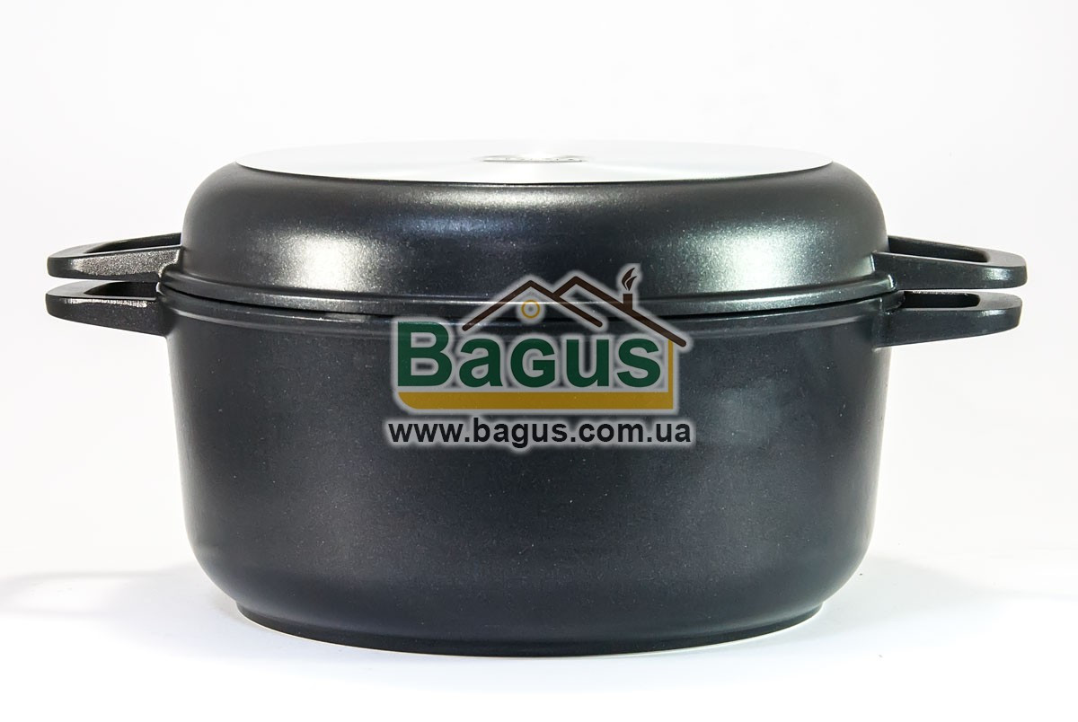 Каструля 4 л 24 см з антипригарним покриттям і кришкою-сковородкою Біол (K402P)