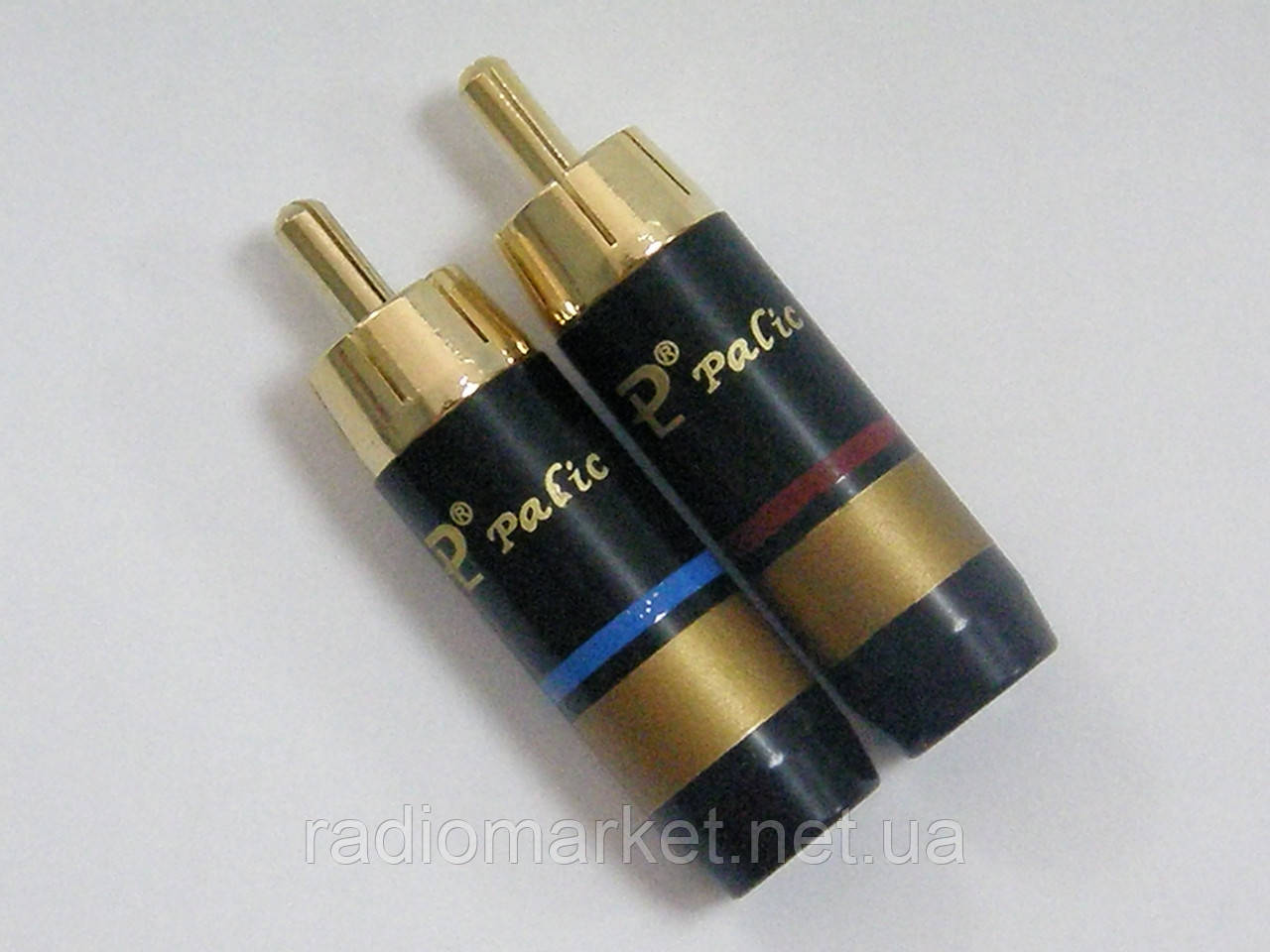 Штекер RCA, професійний, gold, діам.- 6мм, фото 1