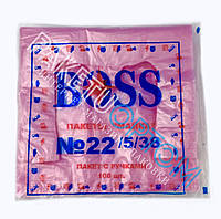 Пакеты Майка Boss 22х38 розовая