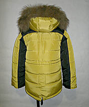 Зимова куртка на хлопчика 10- 11 років натуральне хутро, фото 2