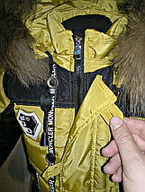Зимова куртка на хлопчика 10- 11 років натуральне хутро, фото 3