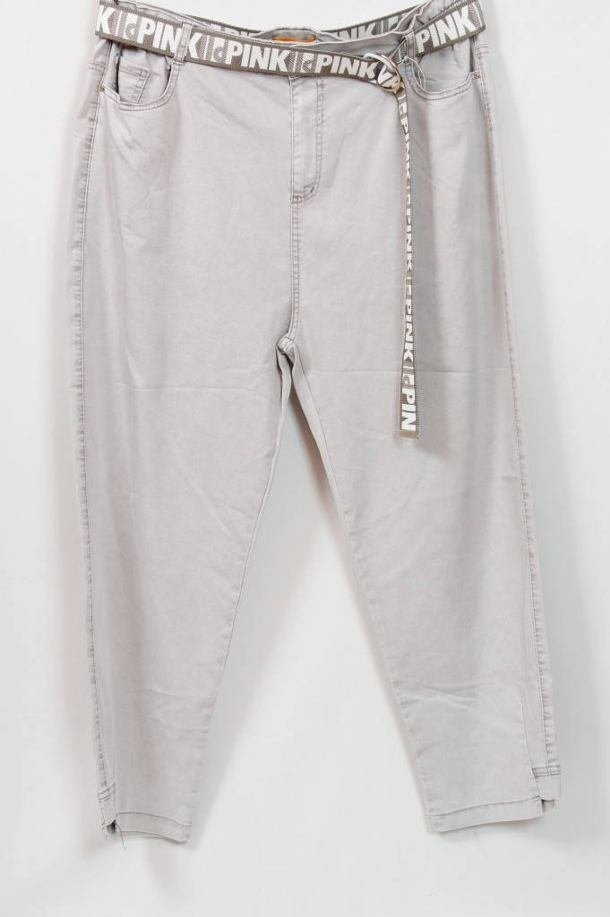 

Турецкие женские летние брюки с поясом, размеры 56-66