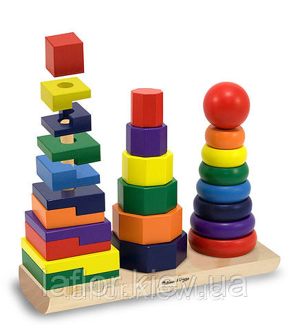 Дерев'яна іграшка Геометрична пірамідка Melissa&Doug, фото 2