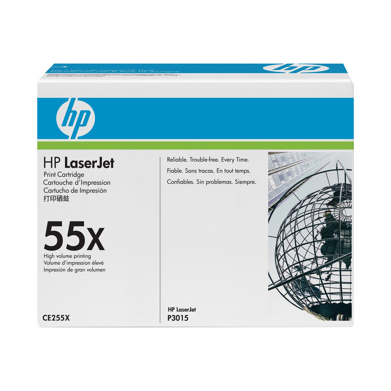 HP CE255X (55X) для HP LJ P3015 series оригінальний збільшений картридж HP