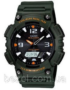 Чоловічий годинник Casio AQ-S810W-3AV Solar Касіо японські кварцові, фото 1