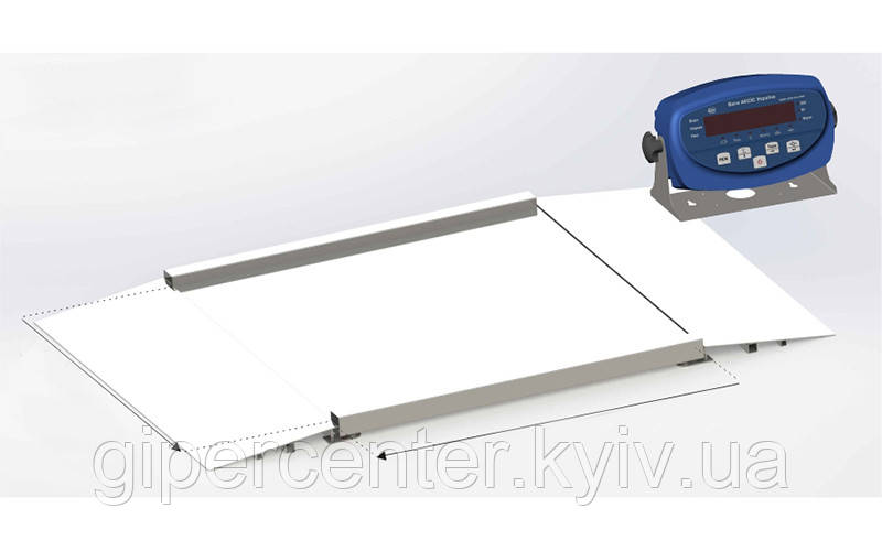 Ваги платформні з пандусами 4BDU1500H БЮДЖЕТ 1250х1250 мм (до 1500 кг)