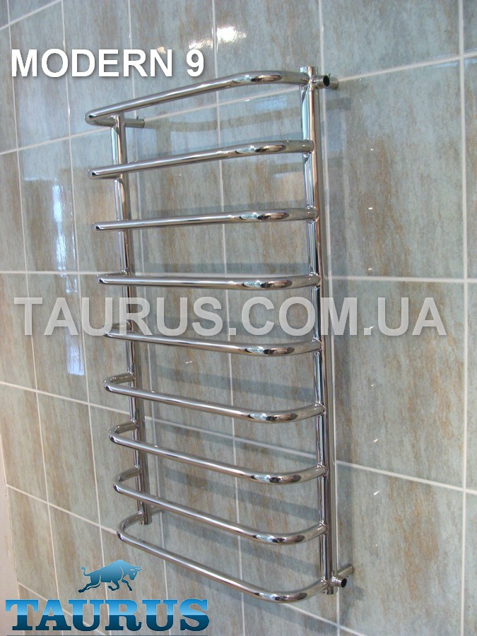 Практичний рушникосушник Modern 9/950х450 з круглих труб н/ж
