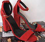 Viva! Красиві жіночі пудра шкіра відкриті босоніжки каблук 10 см літо беж 36 розм, фото 7