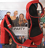 Viva! Красиві жіночі пудра шкіра відкриті босоніжки каблук 10 см літо беж 36 розм, фото 6