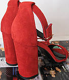 Viva! Красиві жіночі пудра шкіра відкриті босоніжки каблук 10 см літо беж 36 розм, фото 9