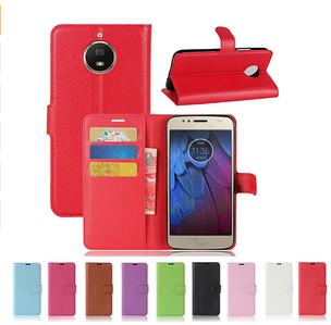 Шкіряний чохол книжка Lichee для Motorola Moto G5S (9 кольорів)
