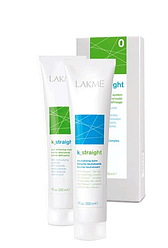 Комплекс для випрямлення натурального та фарбованого волосся LAKME k-straight 0 