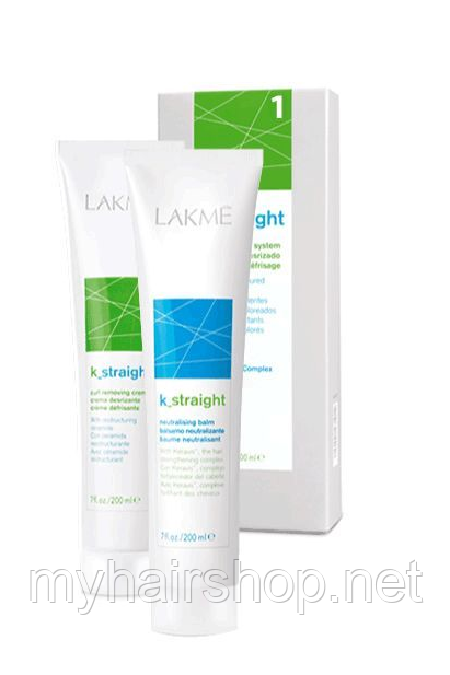 Комплекс для выпрямления пористых и чувствительных волос LAKME k-straight 1 - фото 1 - id-p571952848