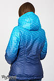 Демісезонна двостороння куртка для вагітних Floyd OW-37.011, аквамарин з синім розмір 48, фото 5