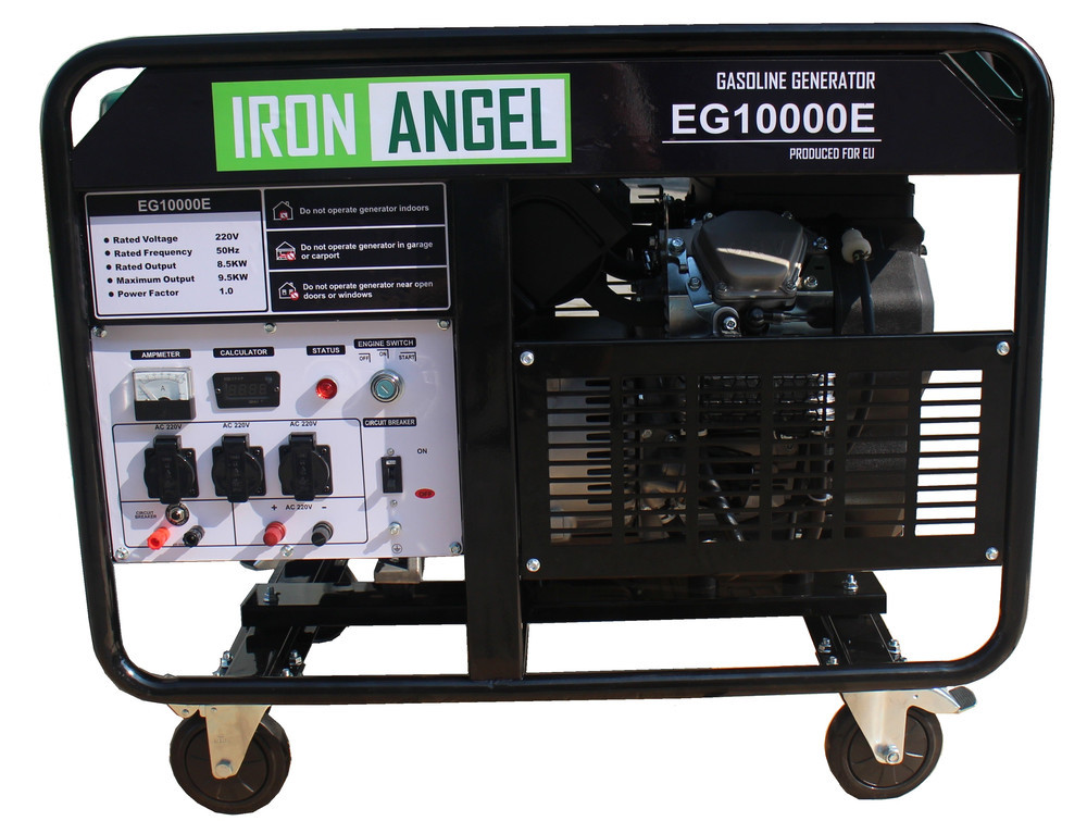 Генератор бензиновий Iron Angel EG 10000 E (9,5 кВт), фото 1