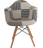 Крісло Eames DAW AC-018WB Patchwork #2, дерев'яні ноги, дизайн Charles & Ray Eames, фото 7