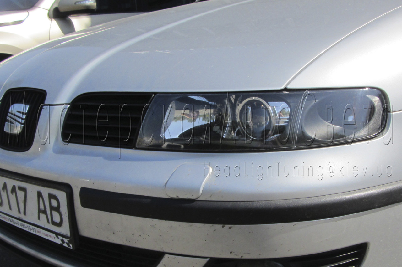 Seat Toledo — встановлення бікононових лінз Monlight EVO G5 2,5" в фари , фото 1