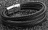 Чоловічий шкіряний браслет Primo Rope 20.5 з магнітною застібкою - Silver, фото 5