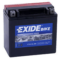 Аккумулятор сухозаряженный AGM 12Ah 200A EXIDE YTX14L-BS = ETX14L-BS