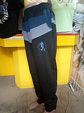 Спортивні штани утеплені чоловічі трикотажні на флісі LEO, фото 4