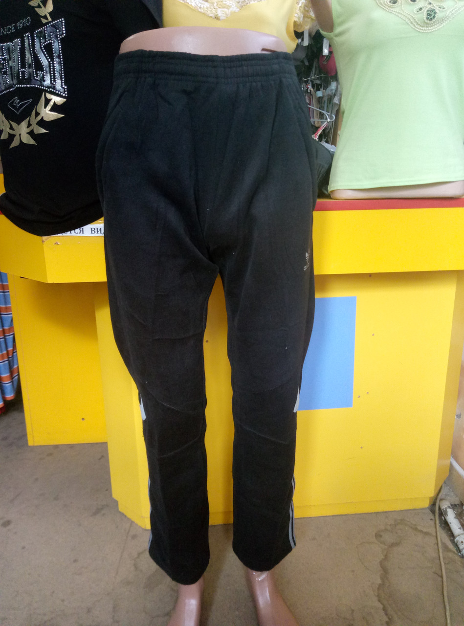 Спортивні штани утеплені чоловічі трикотажні на флісі  ADIDAS