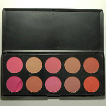 Палітра рум'ян 10 кольорів #2 (Уцінка)