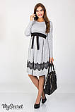 Зручна сукня для вагітних і годування Medina DR-47.152, сірий меланж, розмір XL, фото 2