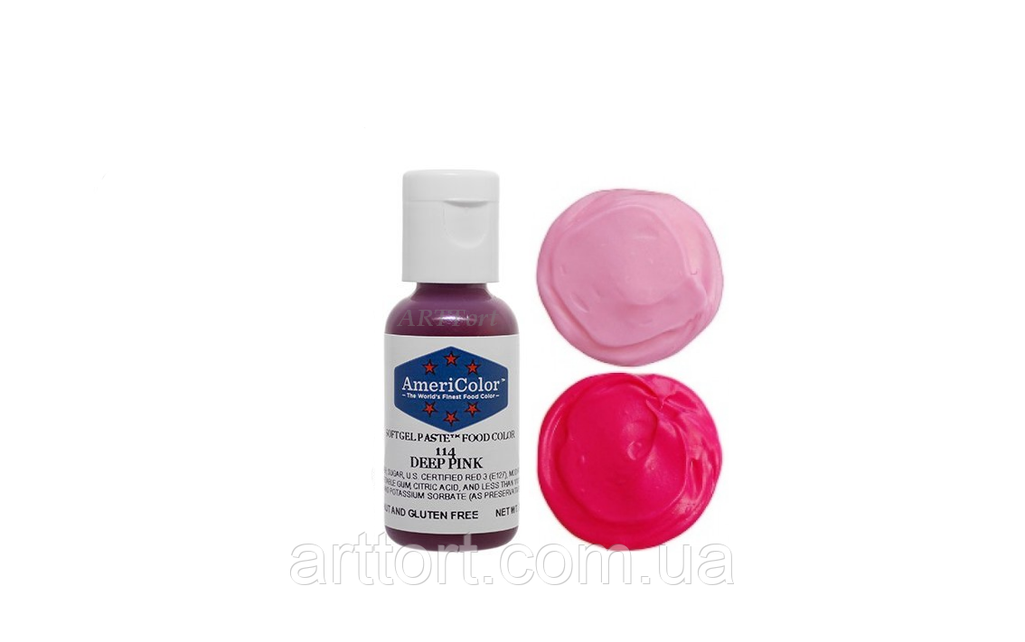 Фарба AmeriColor Deep Pink, Яскраво-рожевий 21 г, фото 1