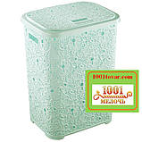 Кошик для білизни з пластику Ажурна, коричнева. Elif Plastic (Еліф) Туреччина, фото 4