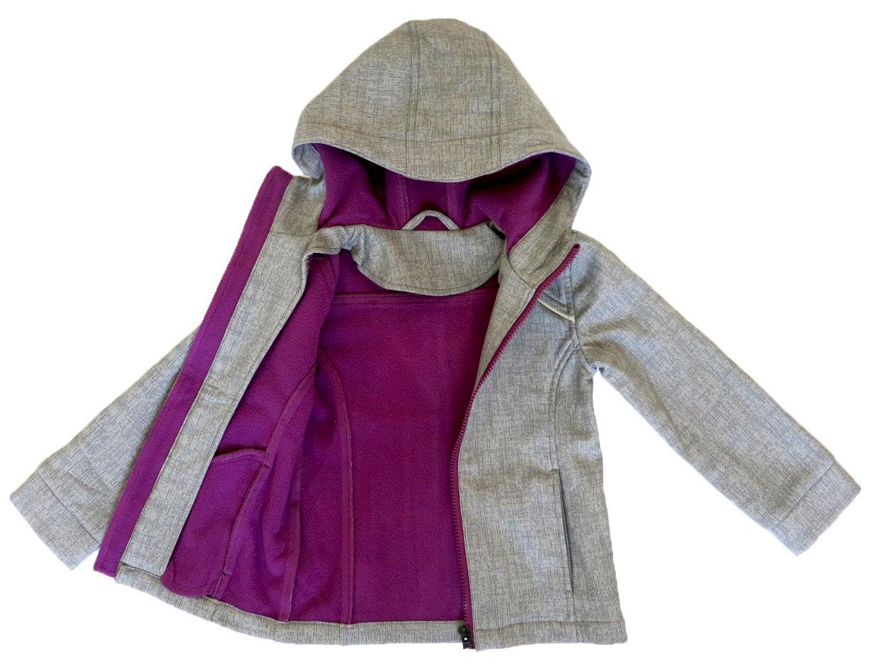 Куртка SOFTSHELL на флісі для дівчинки NANO 7, 12-16 років, розміри 122, 144-164 ТМ Nanö