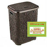 Кошик для білизни з пластику Ажурна, кремова. Elif Plastic (Еліф) Туреччина, фото 5