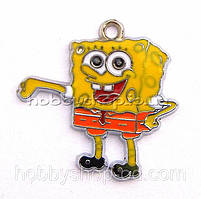 Підвіска з емаллю Спанч Боб (3,2*3,2 см)