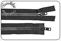 Молния тракторная 100 см разъемная №6 с двумя бегунками (Латвия) черная и цветная.