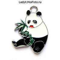 Підвіска з емаллю Панда (2,6*2 см)