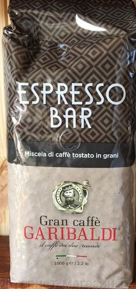 Кава в зернах Garibaldi Espresso Bar 1кг Італія