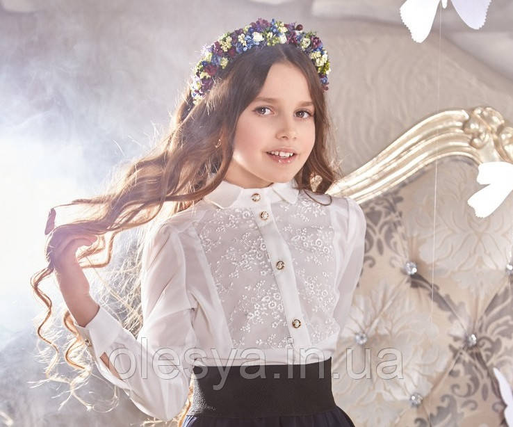 Блуза Чарли Suzie школьная нарядная на девочку Размеры 116 122 - фото 2 - id-p572301290