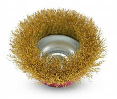 Щітка-крацовка "Чашка" латунна 65 мм / 75 мм / 100 мм