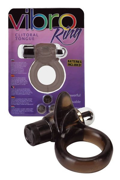 Кільце вібрувальне Vibro Ring Clitoral Tongue