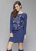 Женское трикотажное платье синего цвета Radika Zaps.