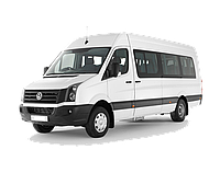 Фаркоп на Volkswagen Crafter І (бампер с подножкой) 2006-2017 (цельнолитой буксировочный крюк)