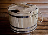 Запарник для віників 25 л. з ясена, фото 3